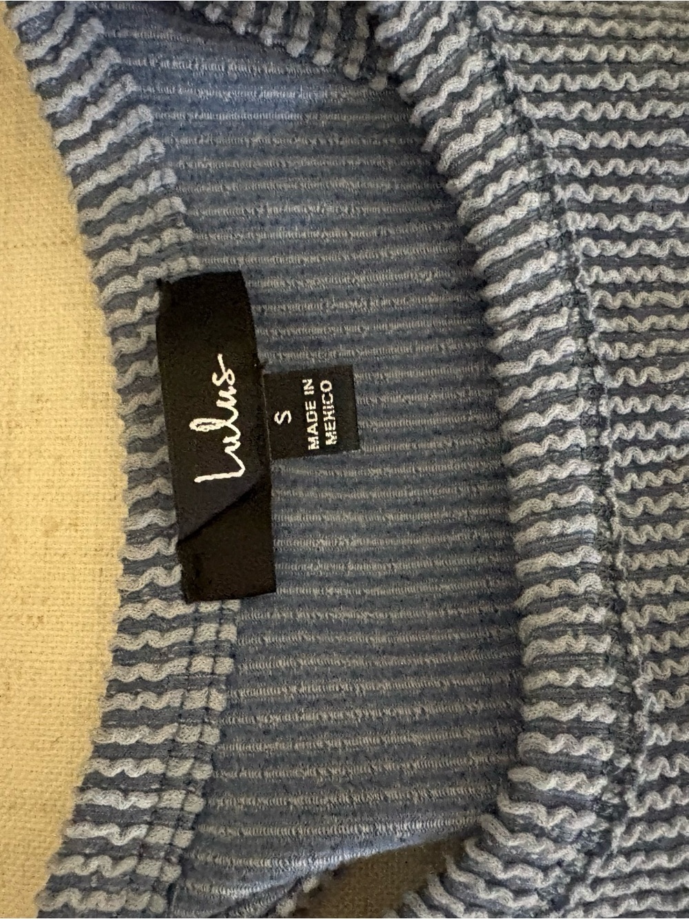 Lulu's Powder Blue Ribbed Knit Tank - Picture 2 of 2